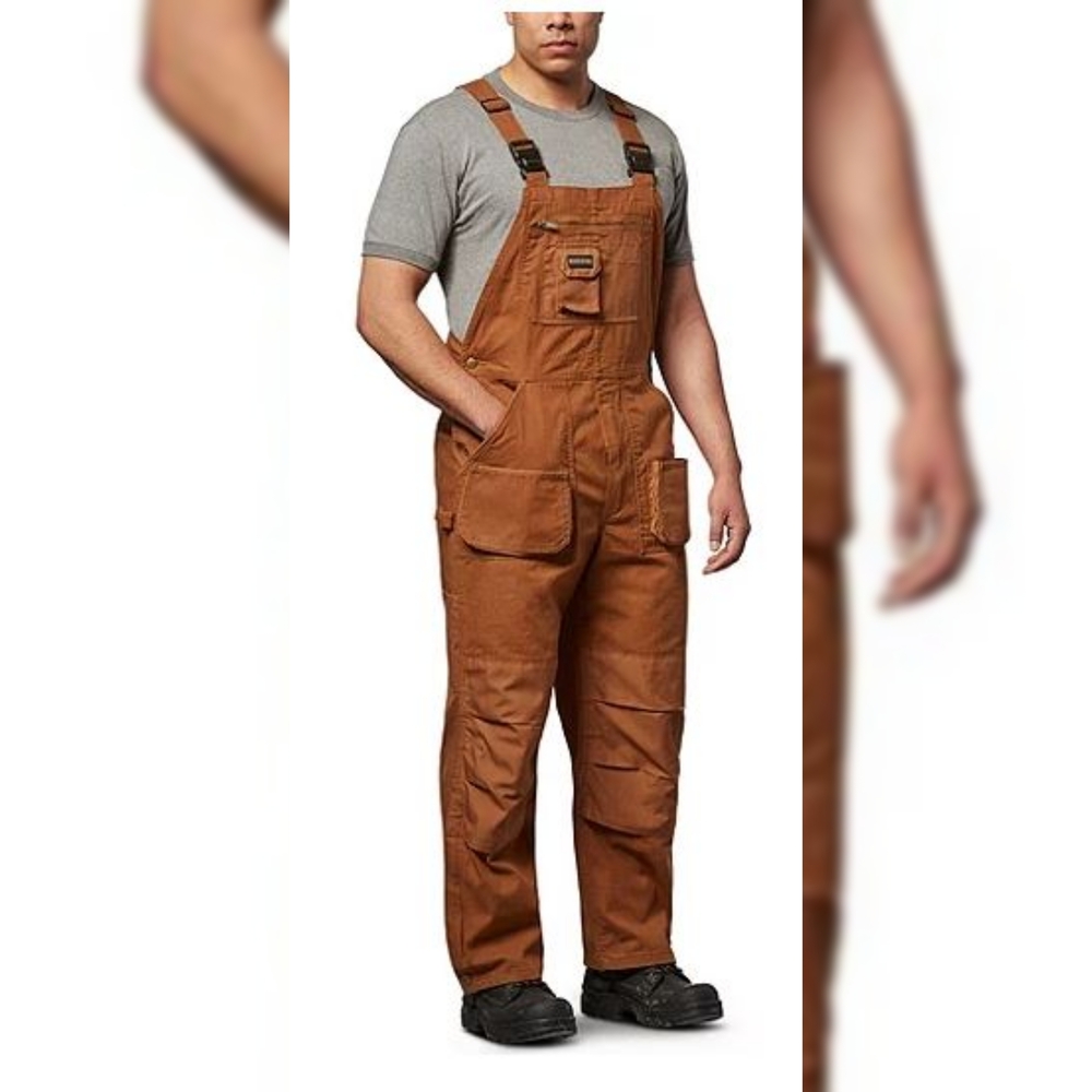 BB Dakota Men's Tan Cargo Overalls
